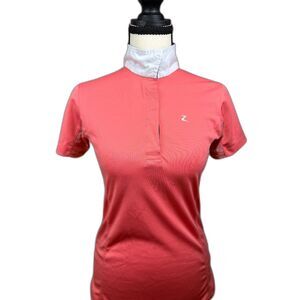 Horze Equestrian Show Shirt Vented Arm Pit Women's S Performance Riding Top